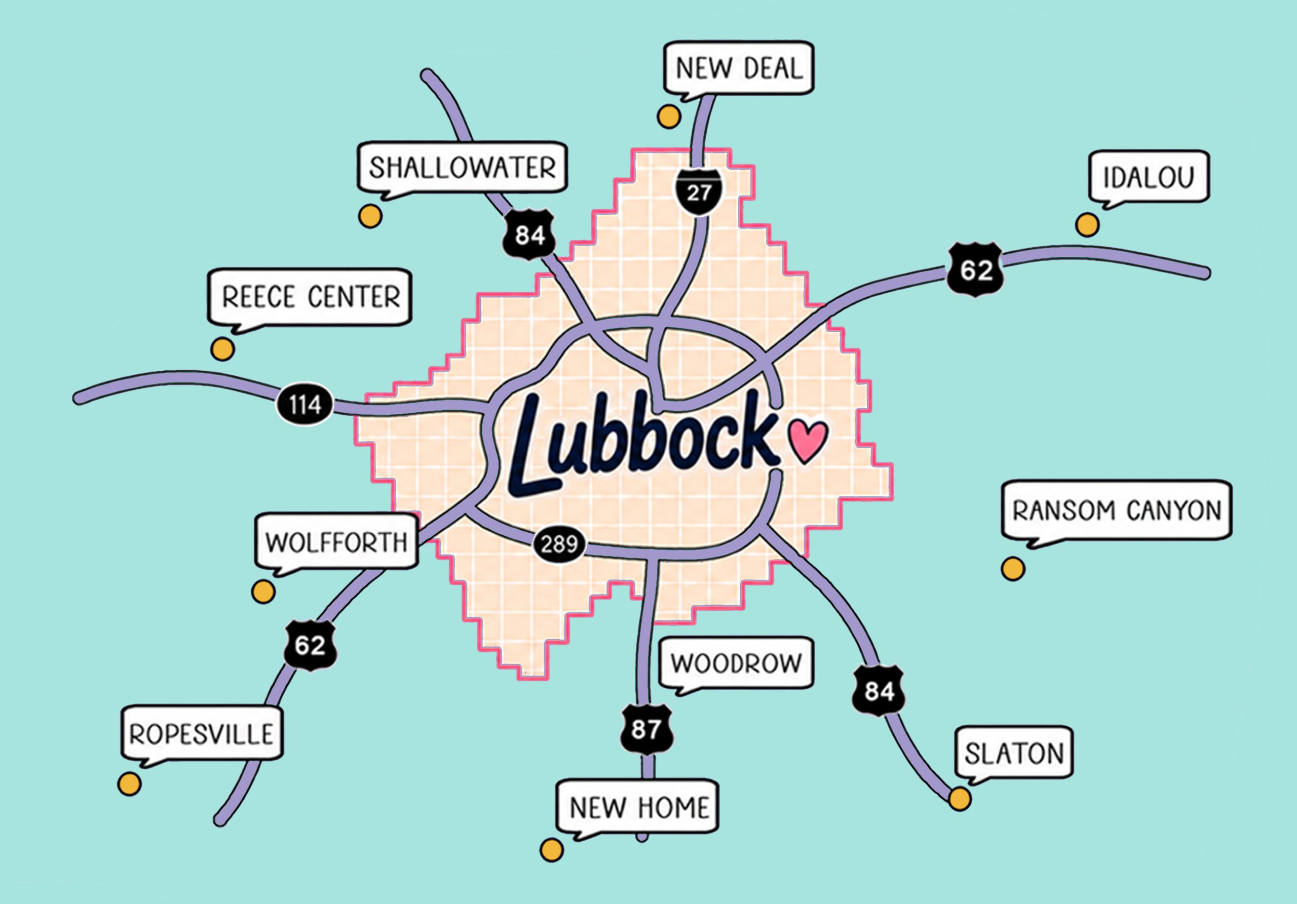Caption This Yard delivery area - Lubbock and the towns next door
